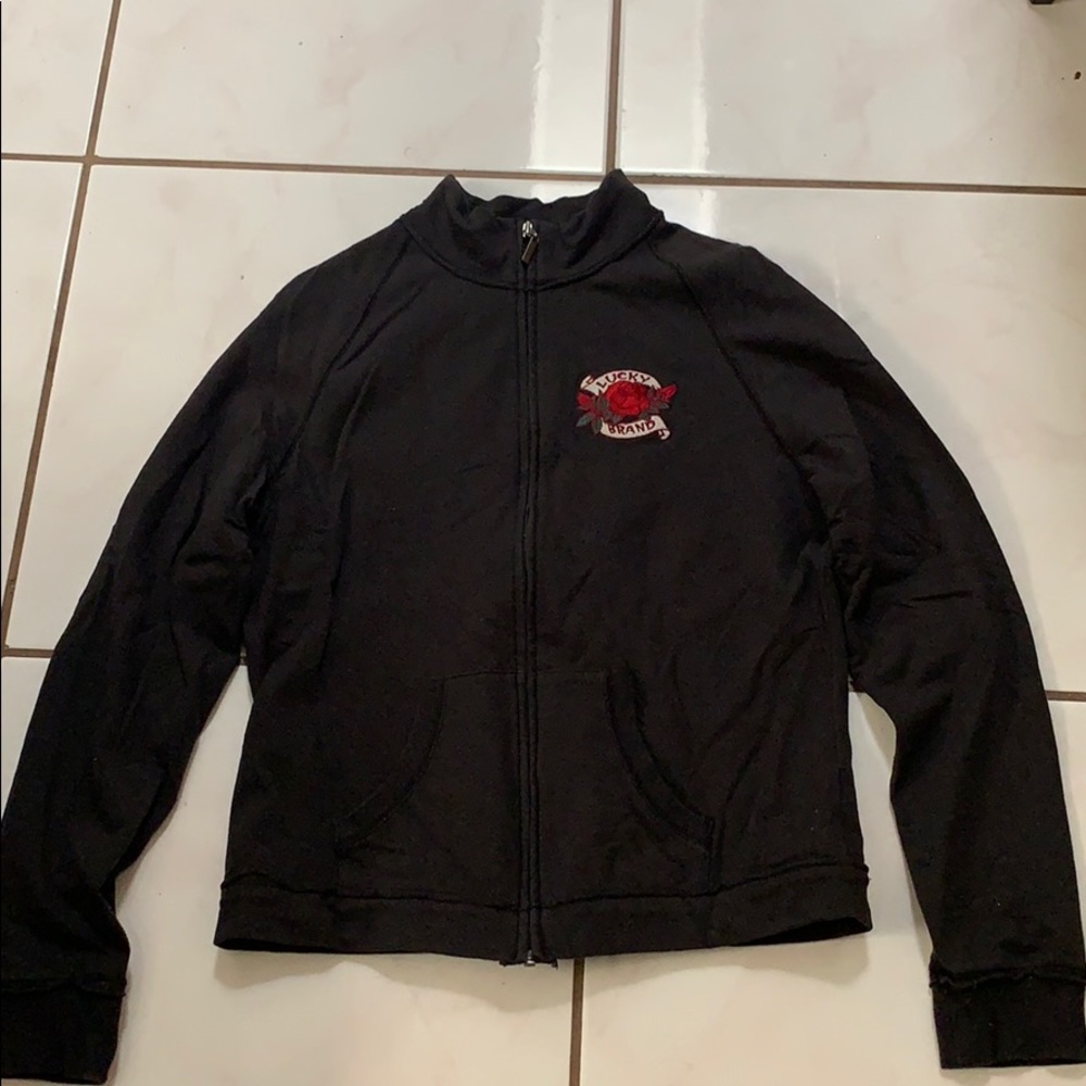 Lucky Brand Zip Up Sweater